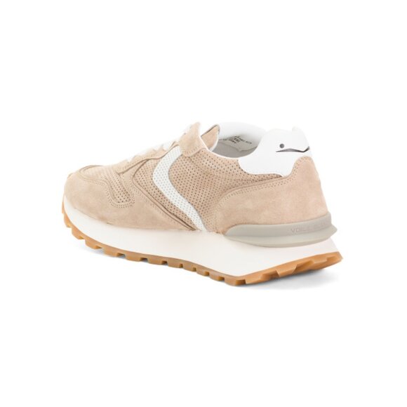 VOILE BLANCHE Beige Suede Paris Race Sneakers - Picture 2 of 2